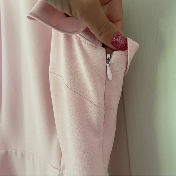 Revolve Likely Light Pink Cut Out Back Ruffle Dress - Picture 8 of 10